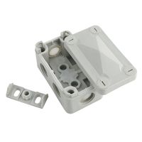 Show details for  Grey IP67 86mm x 49mm x 50mm Connection Box With 6 Membrane / Threaded Entries