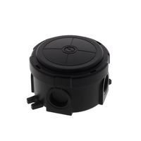 Show details for  COMBI 304/5 Round Junction Box with Terminal, 82mm x 57mm, Polypropylene, IP66 / 67, Black