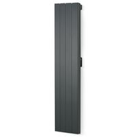 Show details for  2000W Vertical Electric Radiator, 4 Elements, 476 x 1800 x 90mm, Black, Palaos Series