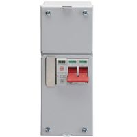 Show details for 100A Supply Isolator with Type 2 SPD, 2 Pole, Metal, IP20