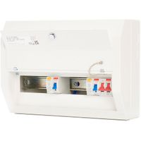 Show details for  80A Main Switch Consumer Unit with RCD, 10 Way, Steel, White, IP4X, Defender 1.0 Range