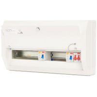 Show details for  80A Main Switch Consumer Unit with RCD, 16 Way, Steel, White, IP4X, Defender 1.0 Range