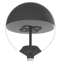 Show details for  55W Spherical Amenity Light with Photocell, 4000K, 4005lm, Anthracite Grey, IP65, Sloane 2.0 Range