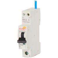 Show details for  16A Compact RCBO, 1 Pole, B Curve, Type A, 6kA, Defender Range