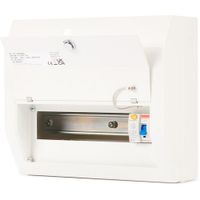 Show details for  80A RCD Consumer Unit, 8 Way, Steel, White, IP4X, Defender 1.0 Range