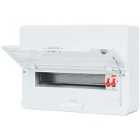 Show details for  100A Main Switch Consumer Unit, 14 Way, Steel, White, IP4X, Defender 2.0 Range