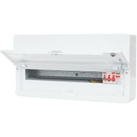 Show details for  100A Main Switch Consumer Unit with SPD, 20 Way, Steel, White, IP4X, Defender 2.0 Range