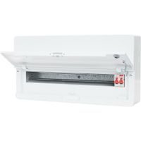 Show details for  100A Main Switch Consumer Unit, 22 Way, Steel, White, IP4X, Defender 2.0 Range