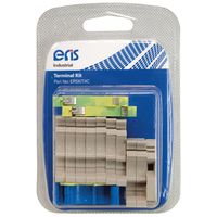 Show details for  DIN Rail Terminal Kit, 10 x 4mm Grey, 2 x 4mm Blue, 2 x 4mm Green/Yellow, 1 x End Plate