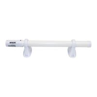 Show details for  55W Electric Thermostat Tube Heater with Adjustable Thermostat, 510 x 100 x 103mm, 2m Lead, IP44, White