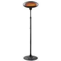 Show details for  2kW Floor Standing Electric Patio Heater with Pull Cord, IP34