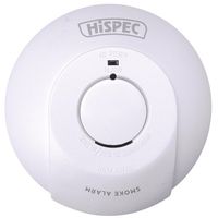 Show details for  Radio Frequency Mains Smoke Detector with 10 Year Rechargeable Lithium Battery Backup, White