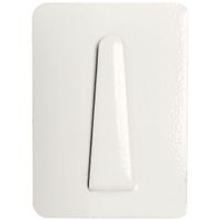 Show details for  Self Adhesive Cable Clip, 20mm x 30mm, Steel, White