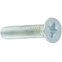 Show details for  Countersunk Machine Screw, Pozi, M6 x 20mm, BZP [Pack of 100]