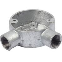 Show details for  Angle Conduit Box, 25mm, Galvanised