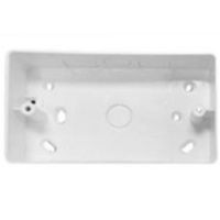 Show details for  Round Corner Surface Box, 32mm, 2 Gang, White
