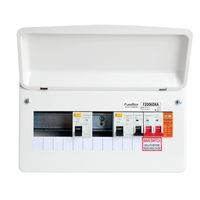 Show details for  T2 Surge Protection Consumer Unit, 6 Way, Dual RCD, White