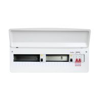 Show details for  Dual RCD Consumer Unit, 17 Way, Steel, White
