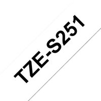 Show details for  24mm Black on White Labelling Tape