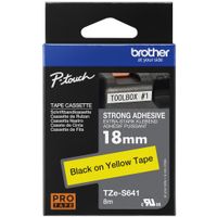 Show details for  Labelling Tape, 18mm, Black on Yellow, Strong Adhesive