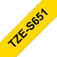 Show details for  24mm Black on Yellow Labelling Tape