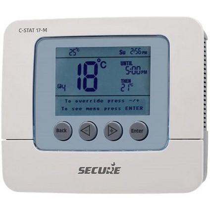 C-STAT 17-M Secure 7 Day Programmable Room Thermostat | YESSS Electrical