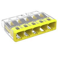 Show details for  5 Way Compact Splicing Connector, 4mm², Yellow