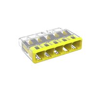 Show details for  5 Way Compact Splicing Connector, 4mm², Yellow