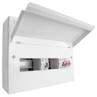 Show details for  100A Metal Consumer Unit with Mains Switch, 14 Way, 2 x 80A RCD