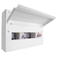 Show details for  100A Metal Consumer Unit with Mains Switch, 16 Way, 2 x 80A RCD