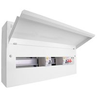 Show details for  100A Metal Consumer Unit with Mains Switch, 22 Way, 2 x 80A RCD