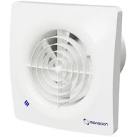 Show details for  Monsoon Energysaver Zone 1 Silence Extractor Fan, 100mm, 97m³/h, White