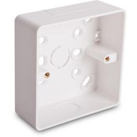 Show details for  Surface Installation Box with Round Corners, 32mm, 1 Gang, LSF, White