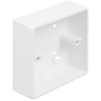 Show details for  Round Corner Surface Box, 32mm, 1 Gang, PVC-U, White