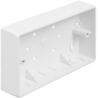 Show details for  Round Corner Surface Box, 32mm, 2 Gang, PVC-U, White