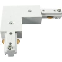 Show details for  Track L Right Angle Connector, 230V, White