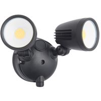 Show details for  10W LED CCT Twin Spot Floodlight, 3000K/4000K/6000K, 1800lm, Black, IP54, Salde Range