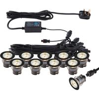 Show details for  10 x 0.75W LED CCT Decking Light Kit, 3000K/4000K, 280lm, IP67, IkonPRO Range
