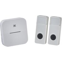 Show details for  Wireless Plug In Dual Entrance Door Chime System, 150m - 200m, White