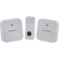 Show details for  Wireless Plug In Dual Receiver Door Chime System, 150m - 200m, White