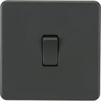 Show details for  10AX 2 Way Switch, 1 Gang, Anthracite