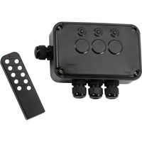 Show details for  13A Remote Controlled Switch Box, 3 Gang, IP66, Black