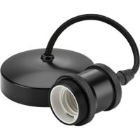 Show details for  6" Vintage Pendant Set, E27, Matt Black, IP20