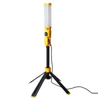 Show details for  2 x 40W LED Twin Tower Light with and Tripod, 240V, 6000K, 8600lm, Black/Yellow, IP54