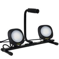 Show details for  2 x 20W LED Twin Worklight, 240V, 4000K, 3200lm, Black, IP44