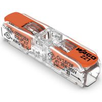 Show details for  Inline Splicing Connector with Lever, 2 Core, 4mm², 32A, 450V, Transparent [Pack of 60]