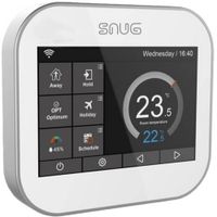 Show details for  Smart Wi-Fi Thermostat, 2 Channel, 5°C to 35°C, White