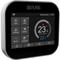 Show details for  Smart Wi-Fi Thermostat, 2 Channel, 5°C to 35°C, Black