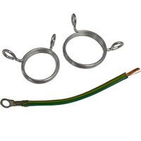 Show details for  Earthing Springs with Earth Leads & Screws, 25mm, Stainless Steel [Pack of 5]