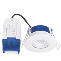 Show details for  6W Fixed Fire Rated Downlight, 3000K, 580lm, IP65, White